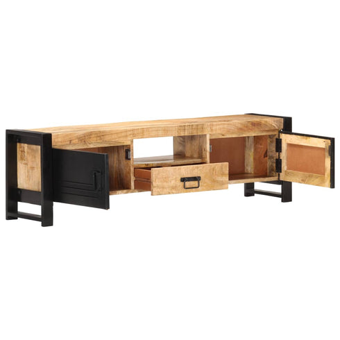 Rustika Rowe -  TV Cabinet 140x30x40 cm Rough Mango Wood